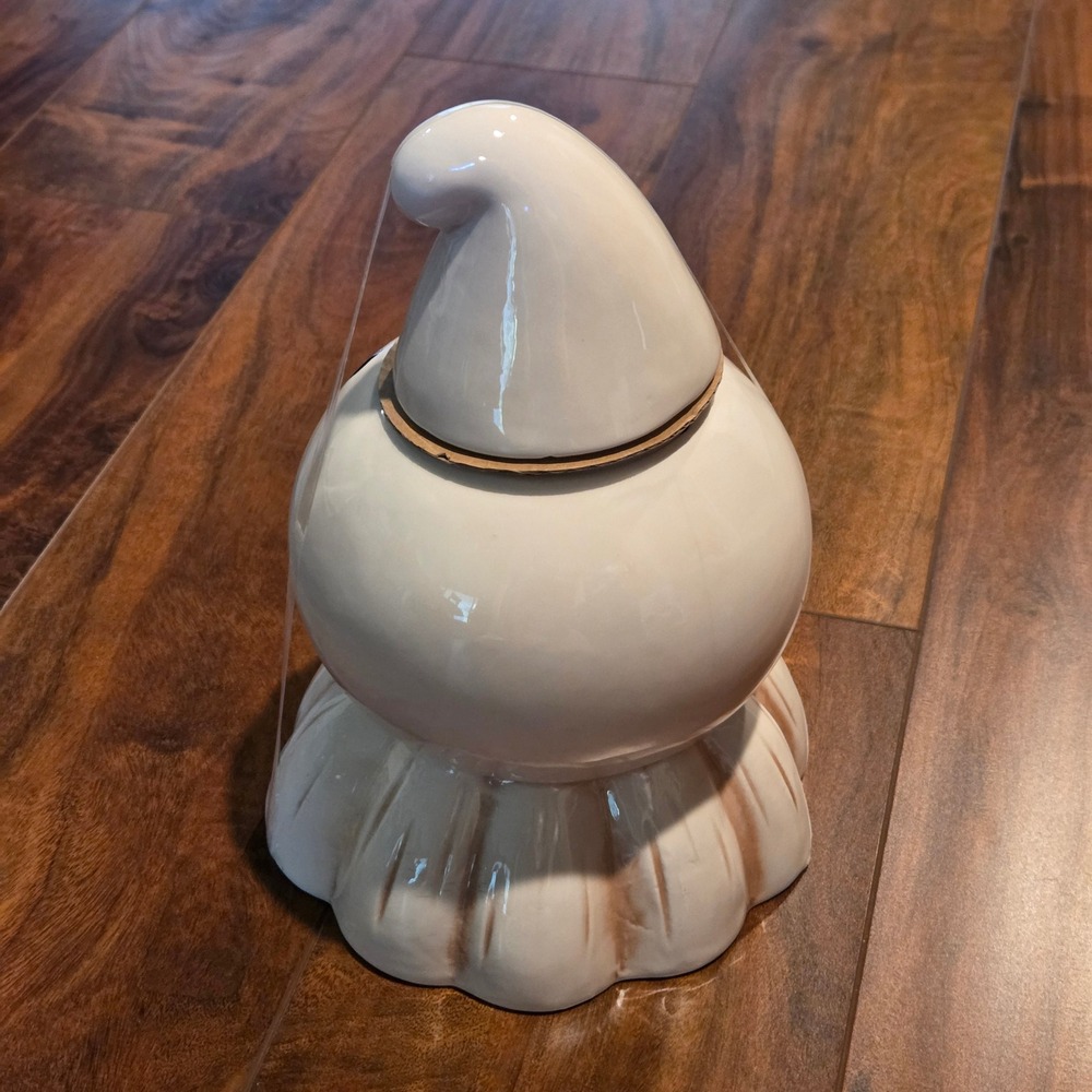 Johanna Parker Transpac Ghost Cookie Jar Large Ceramic White Halloween Vintage - Picture 6 of 10